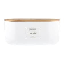 Typhoon Eden Bread Bin 6l White Bread & Butter Storage The Cooks Kitchen