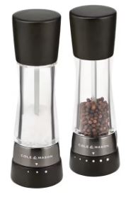 Cole & Mason Salt And Pepper Mill Derwent Wood Gift Set - Black