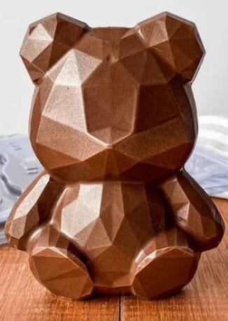 Bwb - 3pc Mold - Geode Bear Chocolate Moulds The Cooks Kitchen