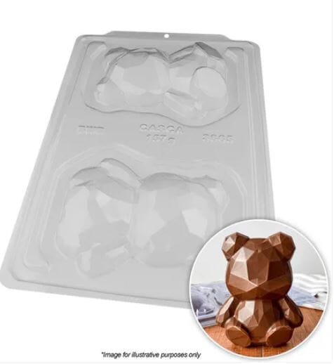 Bwb - 3pc Mold - Geode Bear Chocolate Moulds The Cooks Kitchen