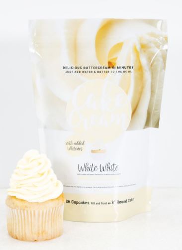 Cake Cream Swiss Meringue Buttercream Mix 400g - White White