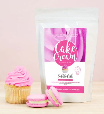 Cake Cream Swiss Meringue Buttercream Mix 400g - Bubble Pink