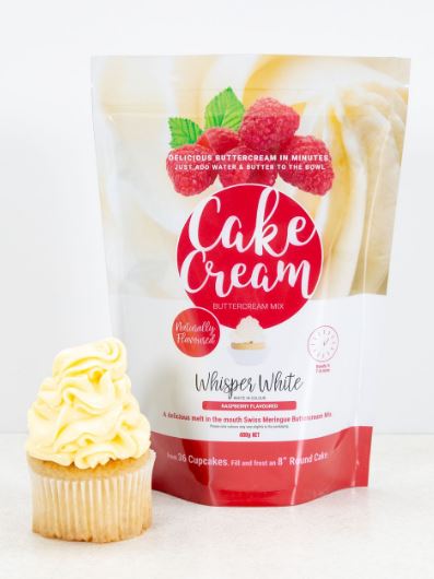 Cake Cream Swiss Meringue Buttercream Mix 400g - Raspberry Flavour