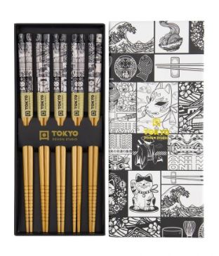 Tokyo Design Studio Chopstick Set 5pc - Tokyo Fan