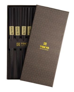 Tokyo Design Studios Chopstick Set 5pc - Square Black