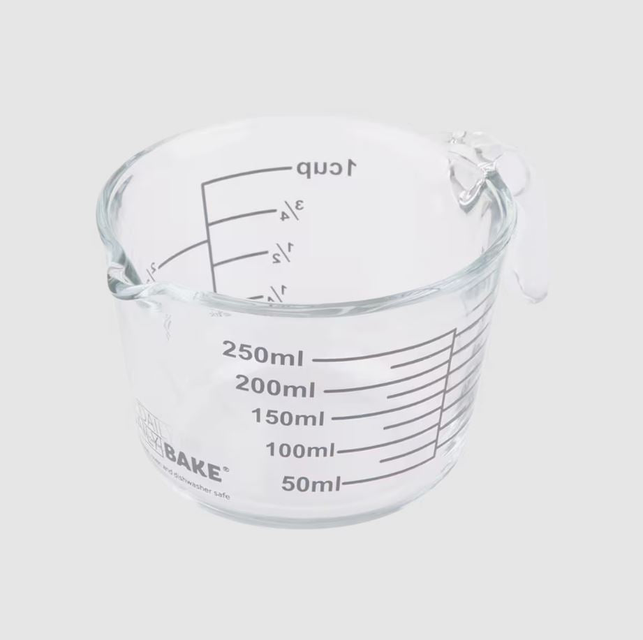 Daily Bake Borosilicate Glass Measure Jug 1 Cup/250ml