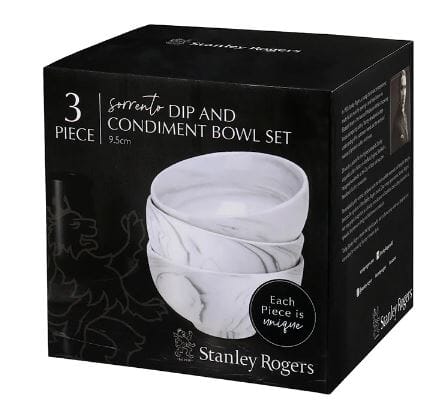 Stanley Rogers Sorrento Dip Bowl - 3pc Set 9.5cm Servingware The Cooks Kitchen