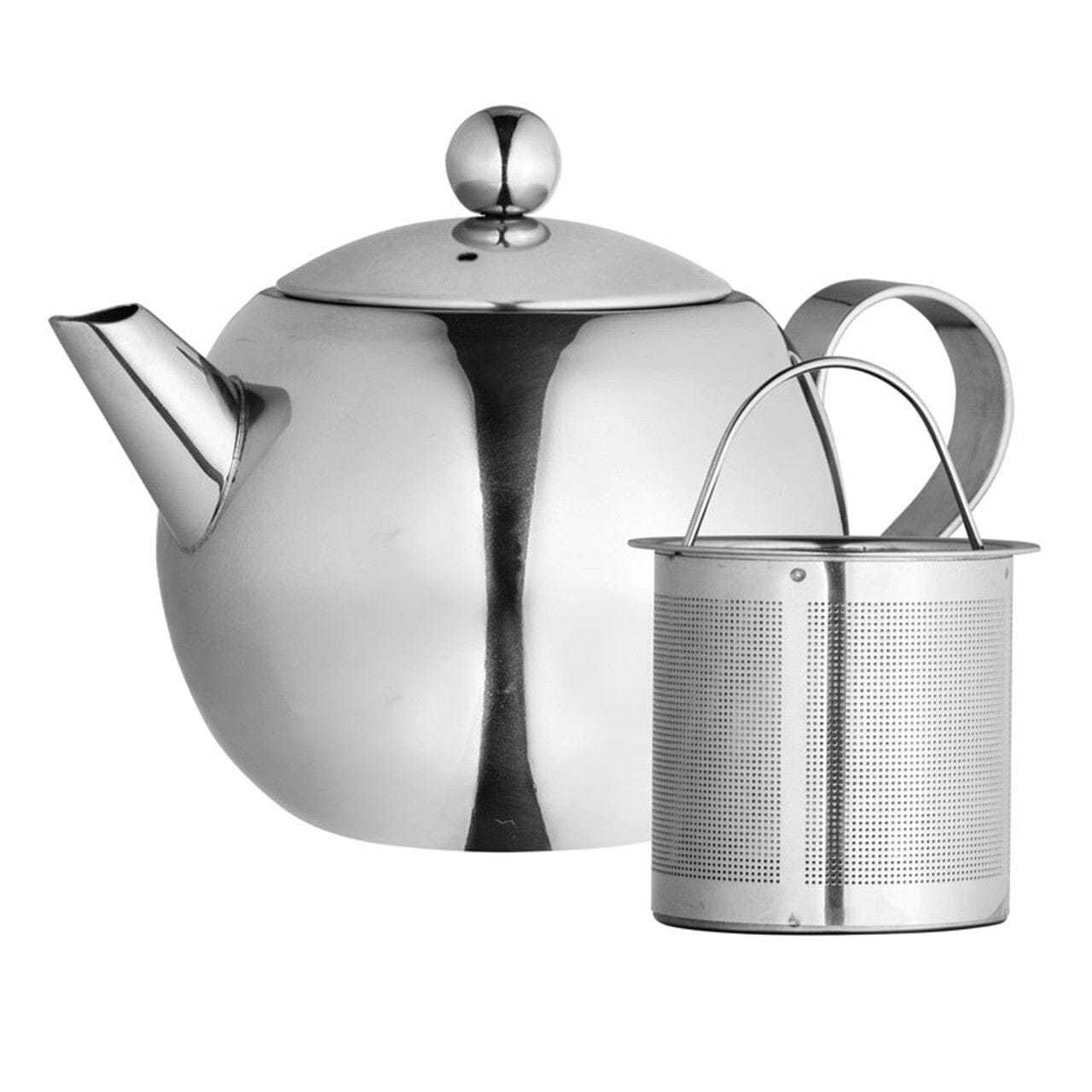 Avanti Nouveau Teapot With Laser Etched Infuser - 900ml - Stainless Steel Teapots & Infusers The Cooks Kitchen Mandurah