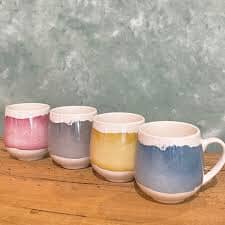 Bundanoon Huggie Mug Set Of 4 - Banded Jewels Mugs - Cups & Saucers The Cooks Kitchen