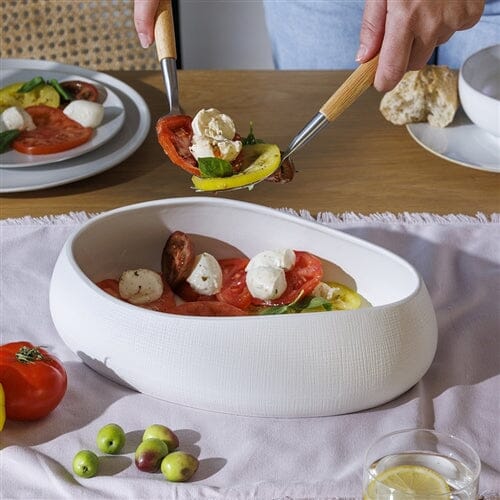 Ecology Bisque Oval Bowl 30cm Servingware The Cooks Kitchen