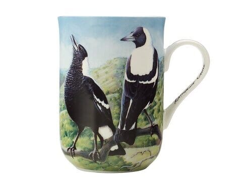 Maxwell & Williams Birds Of Australia 10th Anniversary Mug 300ml Magpie Mugs - Cups & Saucers The Cooks Kitchen Mandurah