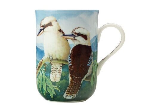 Maxwell & Williams Birds Of Australia 10th Anniversary Mug 300ml Kookaburra Mugs - Cups & Saucers The Cooks Kitchen Mandurah