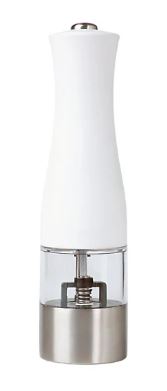 Cosmopolitan Electric Salt/pepper Mill 21cm Gift Boxed - White