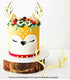 Cake Craft - Gold Acrylic Reindeer Antlers 2pc