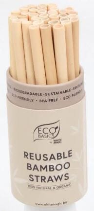 Eco Basics Reusable Bamboo Straws Barware Accessories The Cooks Kitchen