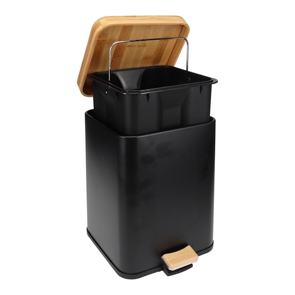 Eco Basics Rubbish Bin Square 6l - Black