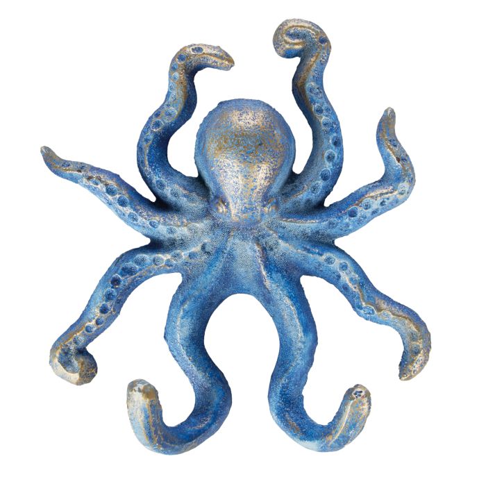 Society Home Avoca Sealife Octopus Hook 4x11x12cm
