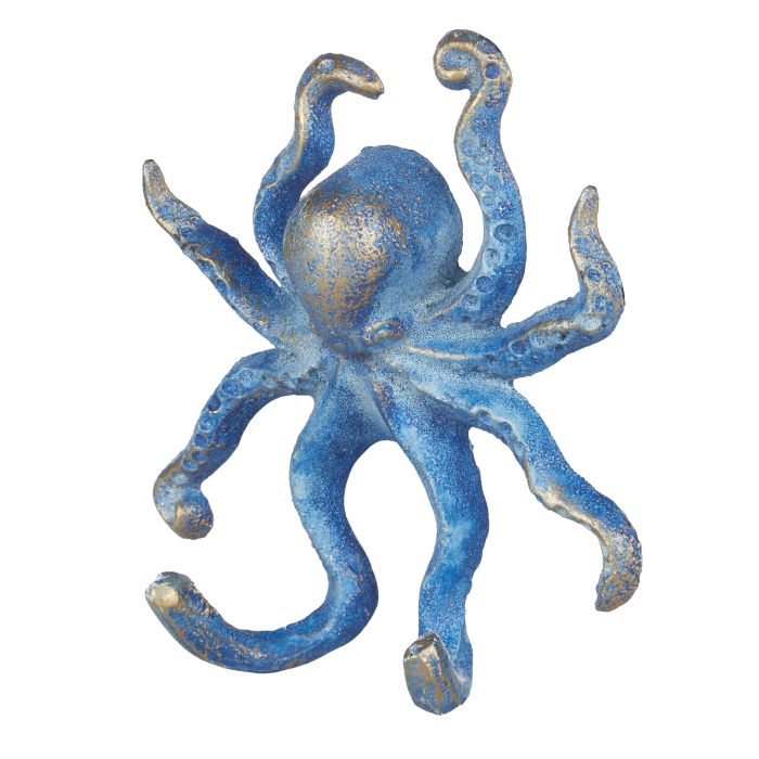 Society Home Avoca Sealife Octopus Hook 4x11x12cm