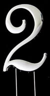 Sugar Crafty - Silver Cake Topper Number 2