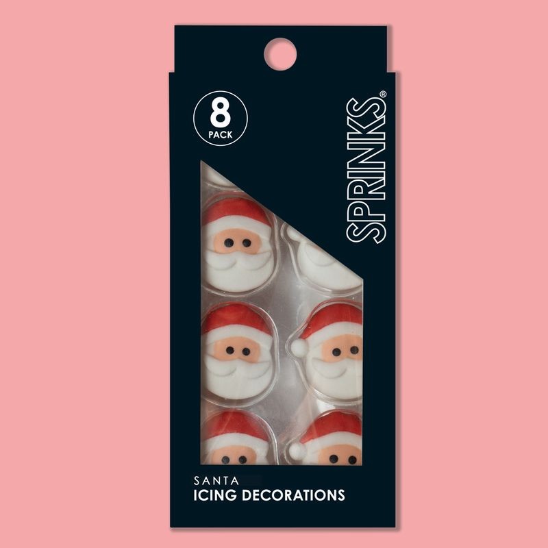 Sprinks Icing Decorations - Santa 8pc