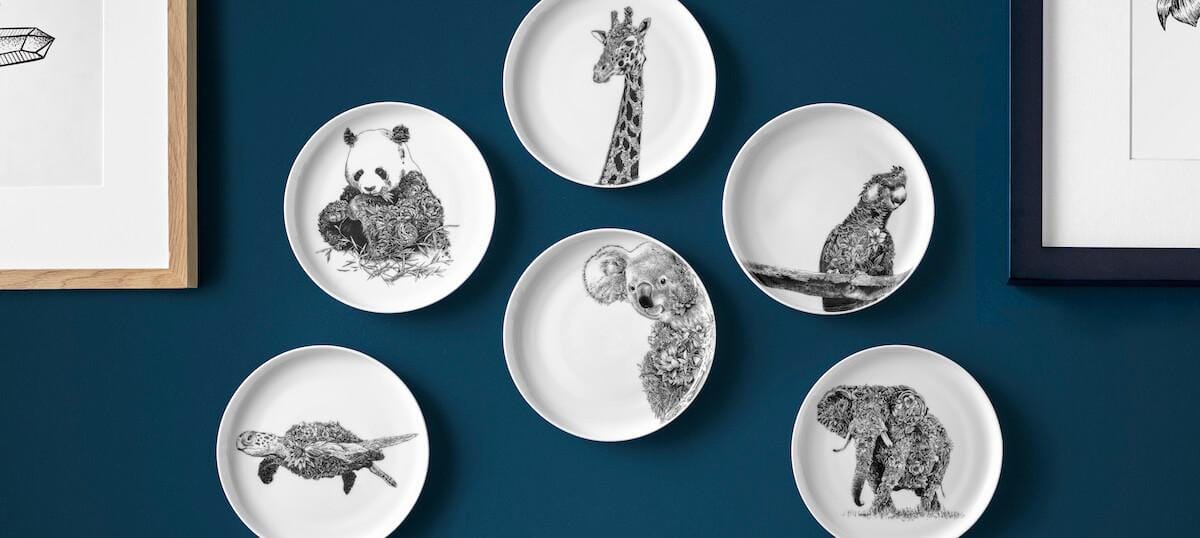 Create a plate gallery wall with Maxwell & Williams
