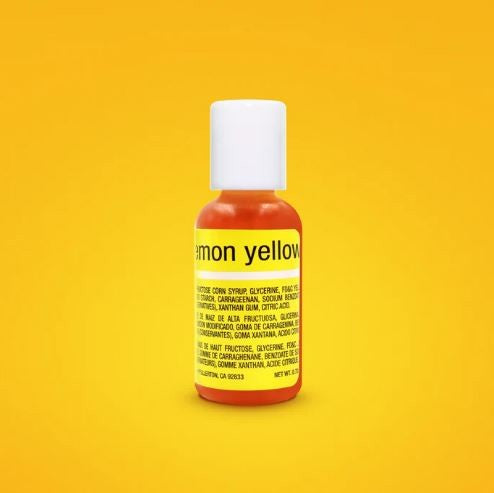 Chefmaster Lemon Yellow Liqua-gel Food Coloring 20ml
