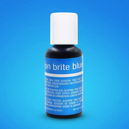 Chefmaster Liqua-gel Neon Blue - 20ml Colouring The Cooks Kitchen 