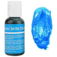 Chefmaster Liqua-gel Neon Blue - 20ml Colouring The Cooks Kitchen 