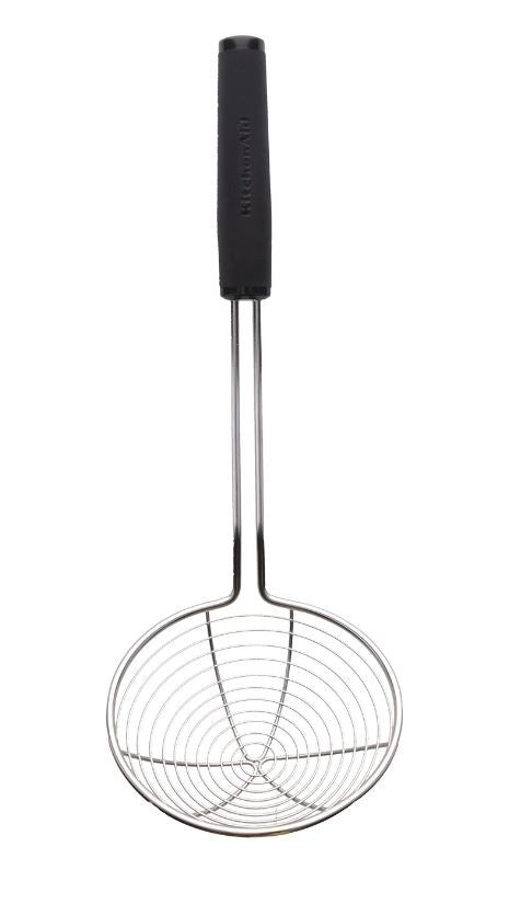 Kitchenaid Soft Touch Wire Strainer 13cm - Black