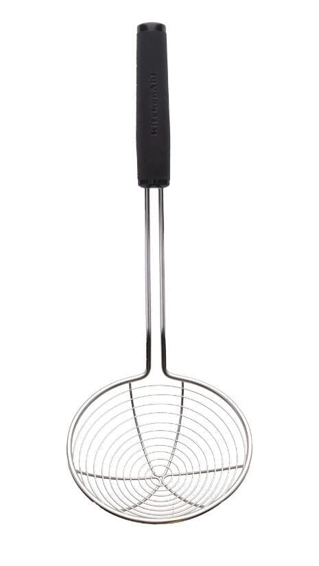 Kitchenaid Soft Touch Wire Strainer 13cm - Black Whisks, Funnels & Colanders The Cooks Kitchen 