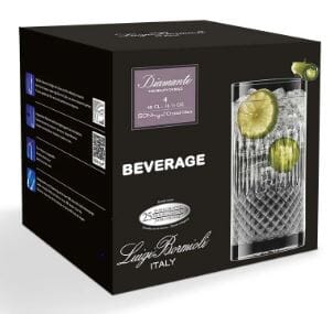 Luigi Bormioli Diamante Beverage Glasses 480ml - 4pk Glassware The Cooks Kitchen 