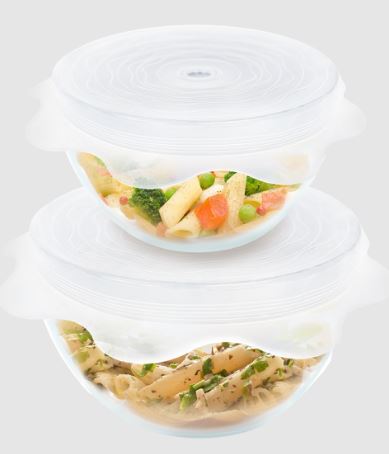 Grand Fusion Microwave Food Covers - Silicone Vented Reusable Covers