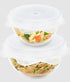 Grand Fusion Microwave Food Covers - Silicone Vented Reusable Covers