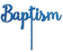 Cake Craft Baptism Blue Glitter Acrylic Cake Topper Cake Toppers The Cooks Kitchen 