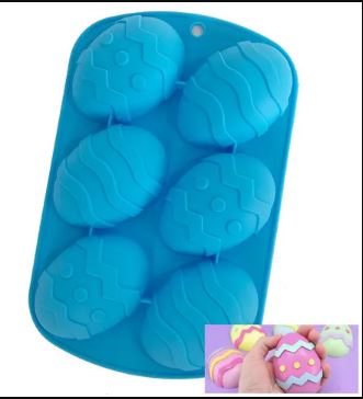 Cake Craft 6 Easter Egg - Silicone Mould