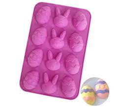 Cake Craft Easter Egg & Bunny Rabbit Silicone Mould
