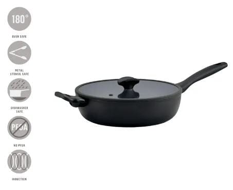 Essteele Per Domani 28cm Covered Deep Skillet Frypan - Chef Pan - Saute Pan The Cooks Kitchen 