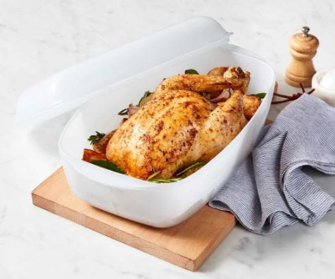 Essteele Glass Ceramic Non Stick Oven Ware 3.9l Covered Casserole Oven to Tabletop The Cooks Kitchen 