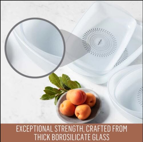 Essteele Glass Ceramic Non Stick Oven Ware 3.9l Covered Casserole Oven to Tabletop The Cooks Kitchen 