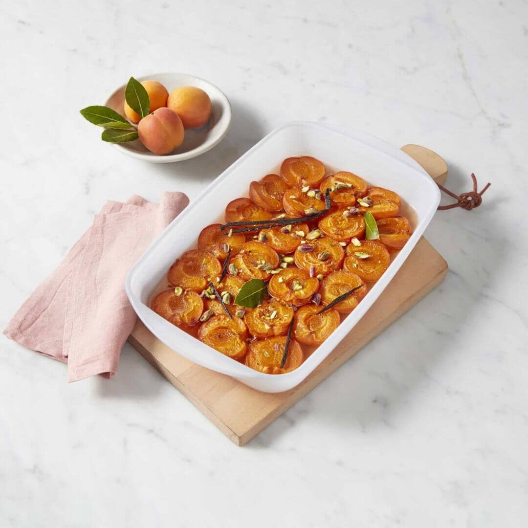 Essteele Glass Ceramic Non Stick Ovenware 2.3l Medium Rectangle Dish Oven to Tabletop The Cooks Kitchen 