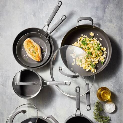 Anolon Endurance+ 34cm Open Skillet 2 Frypan - Chef Pan - Saute Pan The Cooks Kitchen 