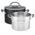 Anolon Endurance+ 24cm/7.6l Stockpot Bonus Pasta Insert Casseroles & Stockpots The Cooks Kitchen 
