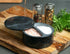Rsvp Marble Swivel Top Salt Box 13 X 6cm - Black