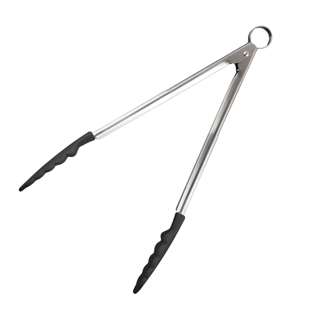 Cuisipro Silicone Locking Tongs 24cm  Black