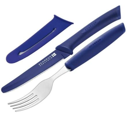 Scanpan Spectrum Steak Knife & Fork Set Purple Steak Knife Sets The Cooks Kitchen 