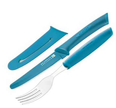 Scanpan Spectrum Steak Knife & Fork Set Blue
