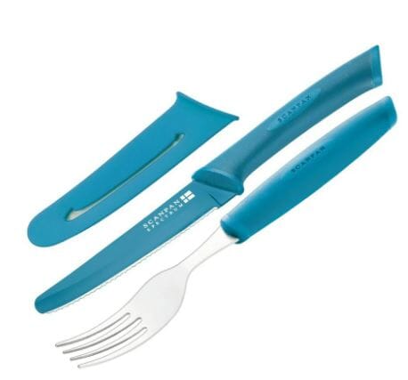 Scanpan Spectrum Steak Knife & Fork Set Blue Knife Sets The Cooks Kitchen 