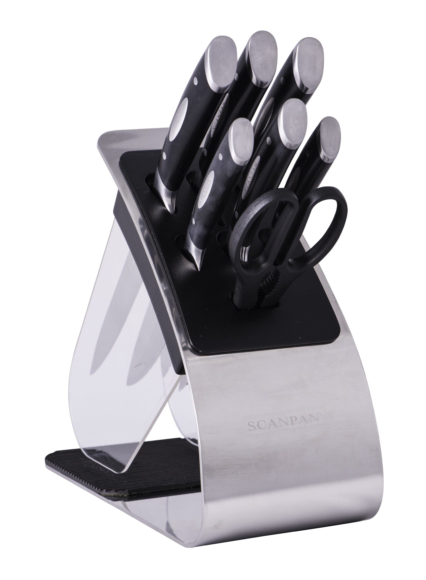 Scanpan Classic 8 Piece Eclipse Knife Block Set Knife Blocks & Racks The Cooks Kitchen Mandurah 