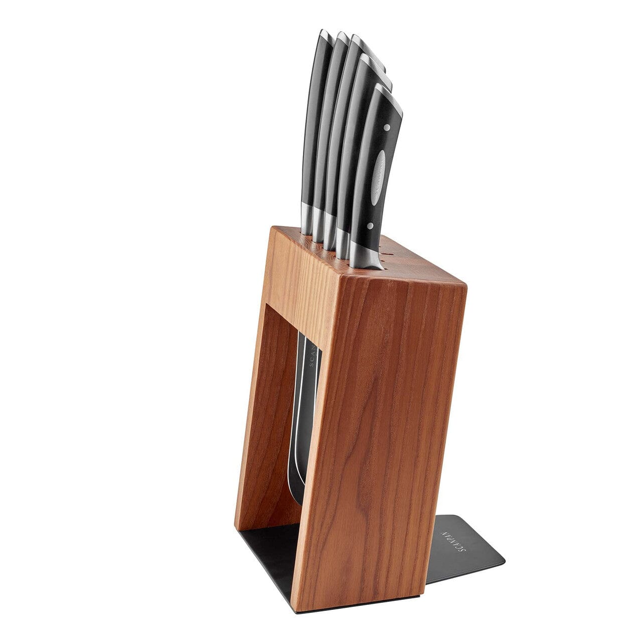 Scanpan Kalo 6 Piece Knife Block Set - Ash Knife Block Sets The Cooks Kitchen 