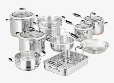 Scanpan Coppernox 9pc Cookware Set Stainless Steel Cookware Sets The Cooks Kitchen 